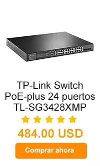 Switch PoE-plus 24 puertos TL-SG3428XMP