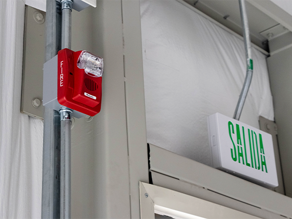 Sistema de alarma de incendio industrial